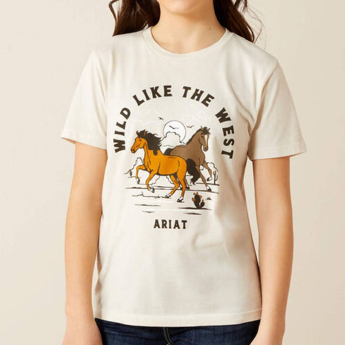 Ariat Girl's Wild Like The West Graphic Tee