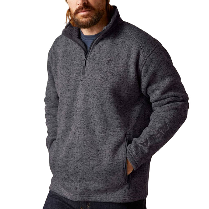Ariat Men's 1/4 Zip Caldwell Logo Sweater