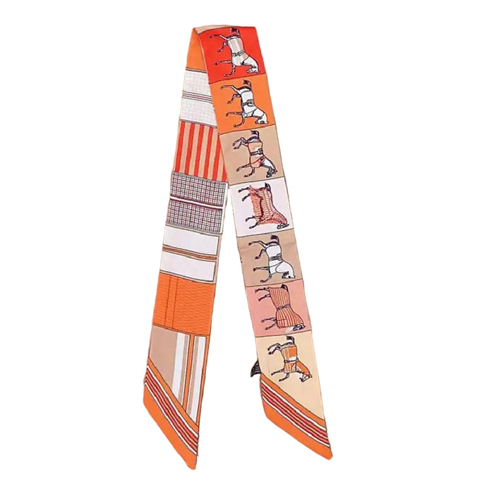 Orange Striped Horse Twilly