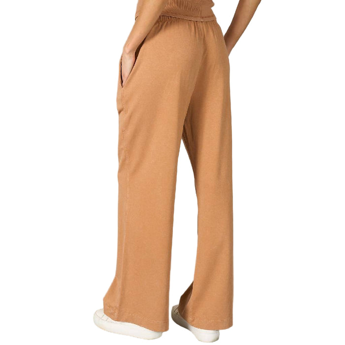 Camel Modal Wide Leg Pant