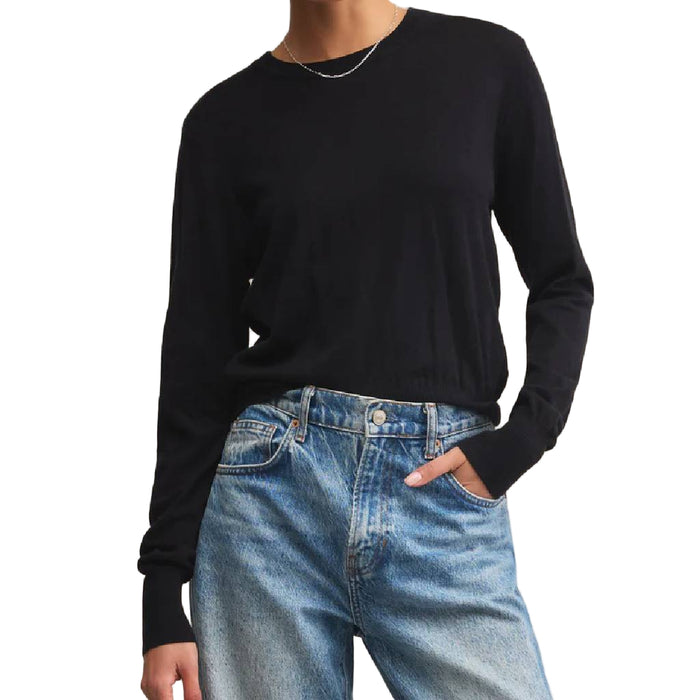 Z Supply Perfect Layer Black Sweater