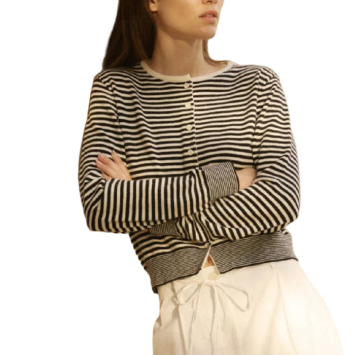 Brown & White Montana Cardigan