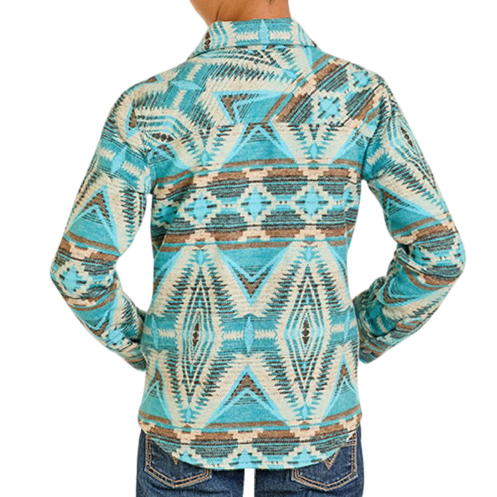 Rock & Roll Denim Boy's Aztec Jacquard Shacket