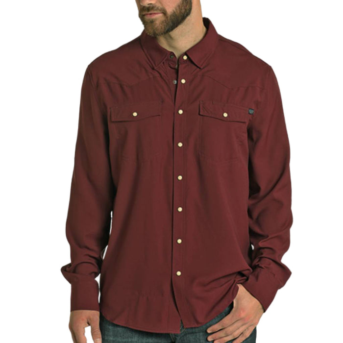 Rock & Roll Denim Men's Tek Ripstop Pearl Snap Shirt