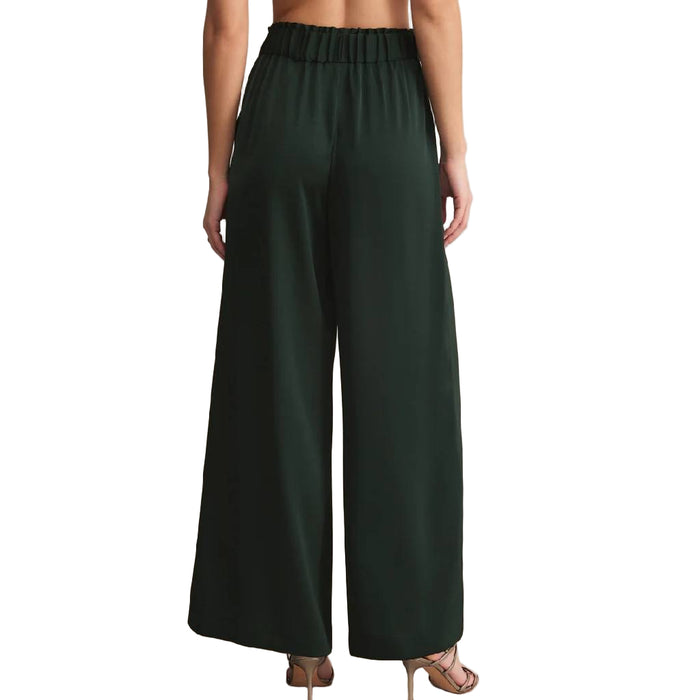 Z Supply Isolde Satin Garland Green Pant