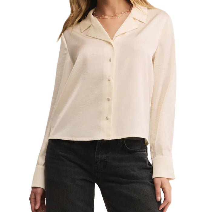 Z Supply Ana Satin Cloud Top