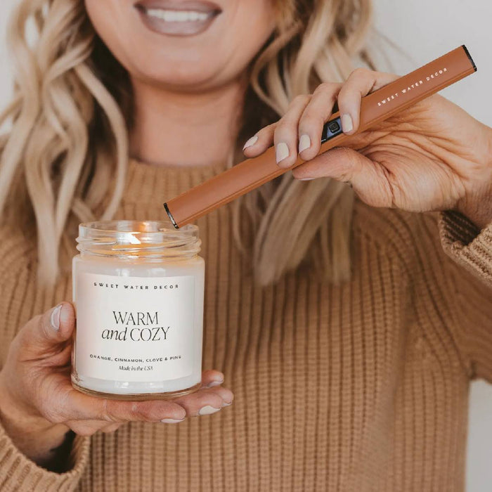 Rechargeable Electric Lighter - Burnt Orange