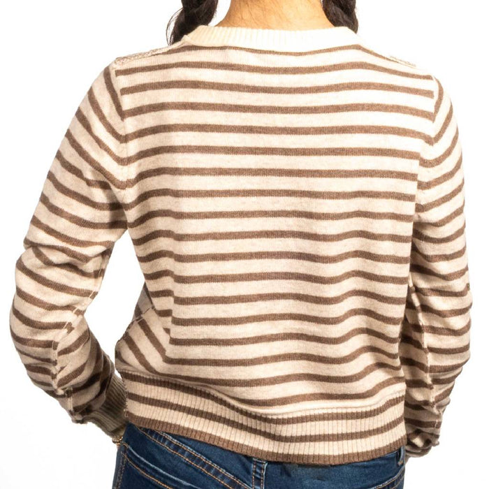 Striped Pattern Cardigan