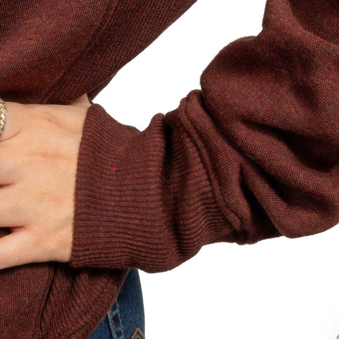 Cruel Denim Women's Heather Burgundy Sweatshirt