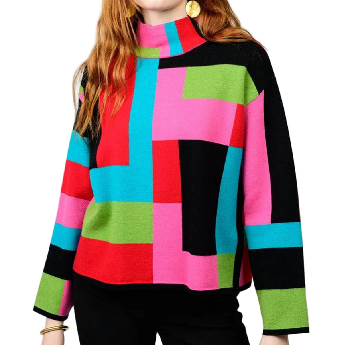 Ivy Jane Multi Color Block Sweater