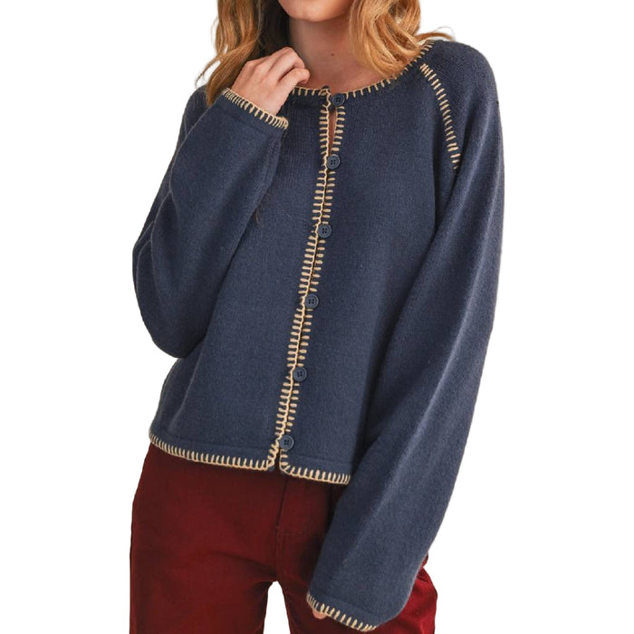Blanket Stitch Cardigan
