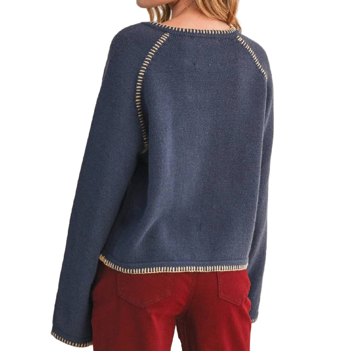 Blanket Stitch Cardigan
