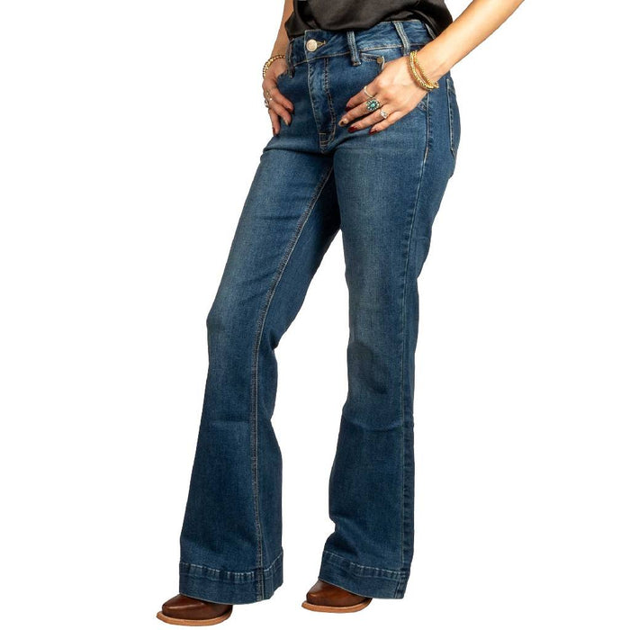 Rock & Roll Denim Women's Snap Pocket Trouser