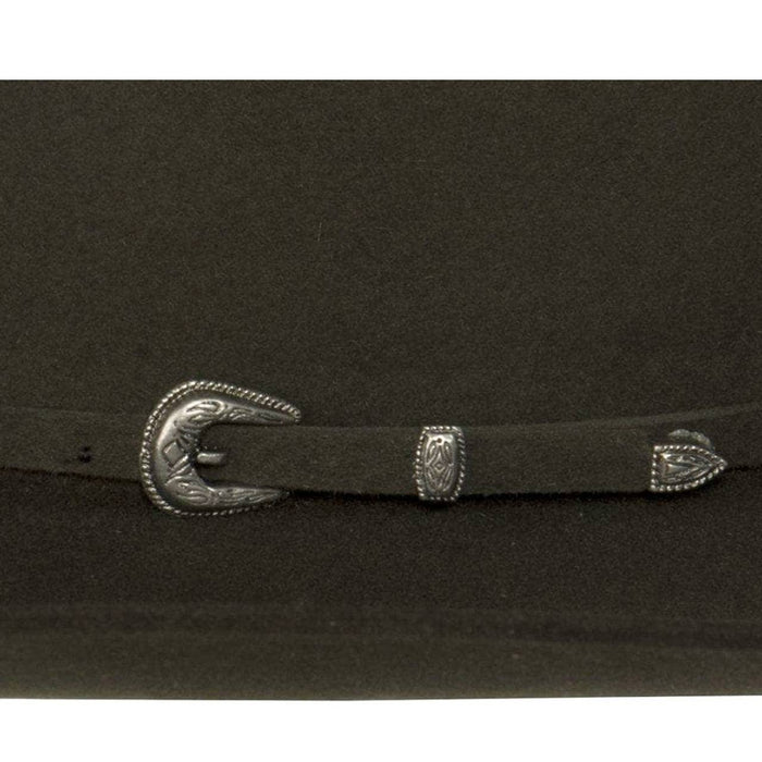 Rodeo King 7X Open Crown Felt Hat - Moss Green