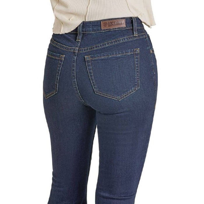 Rock & Roll Denim Women's Pin Tuck Flare Jean