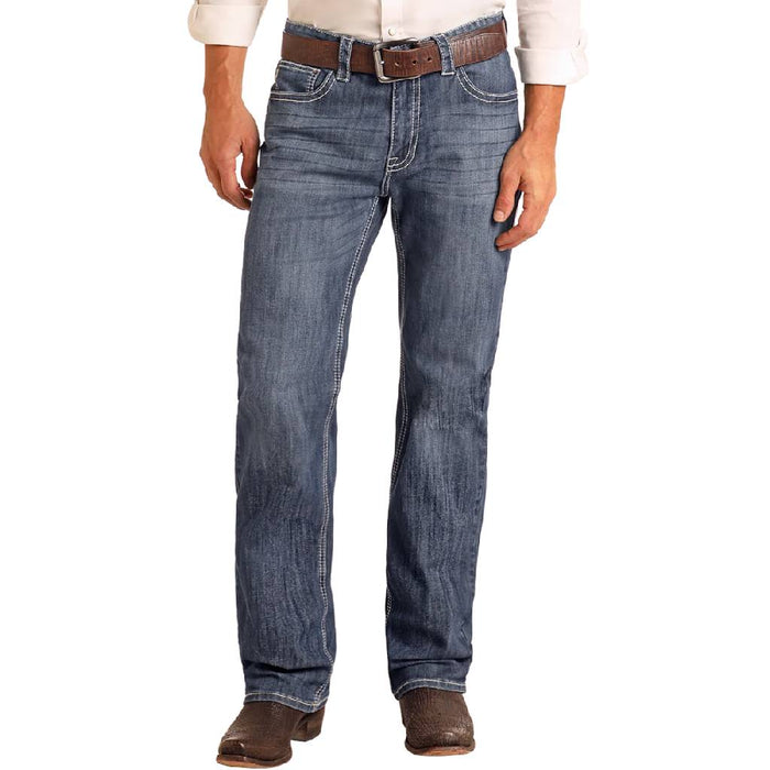 Rock & Roll Denim Men's Reflex Double Barrel Straight Leg Jean
