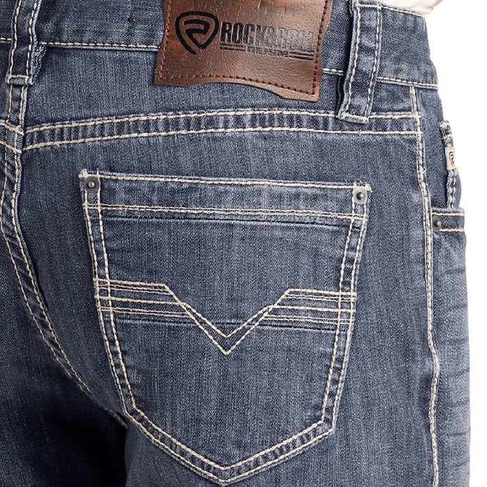 Rock & Roll Denim Men's Reflex Double Barrel Straight Leg Jean