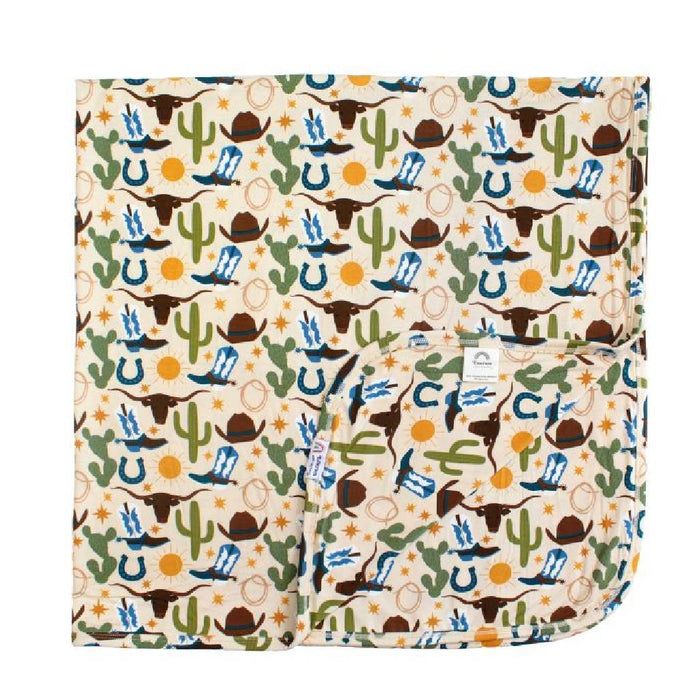 Emerson And Friends Small Howdy Luxury Bamboo Blanket