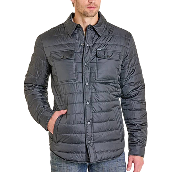 Rock & Roll Denim Men's Black Puff Shacket