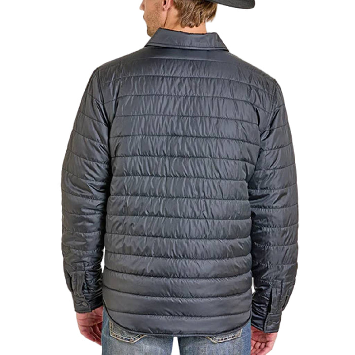 Rock & Roll Denim Men's Black Puff Shacket