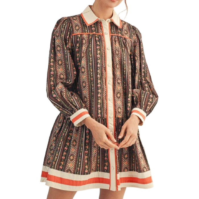 Floral Print Babydoll Dress