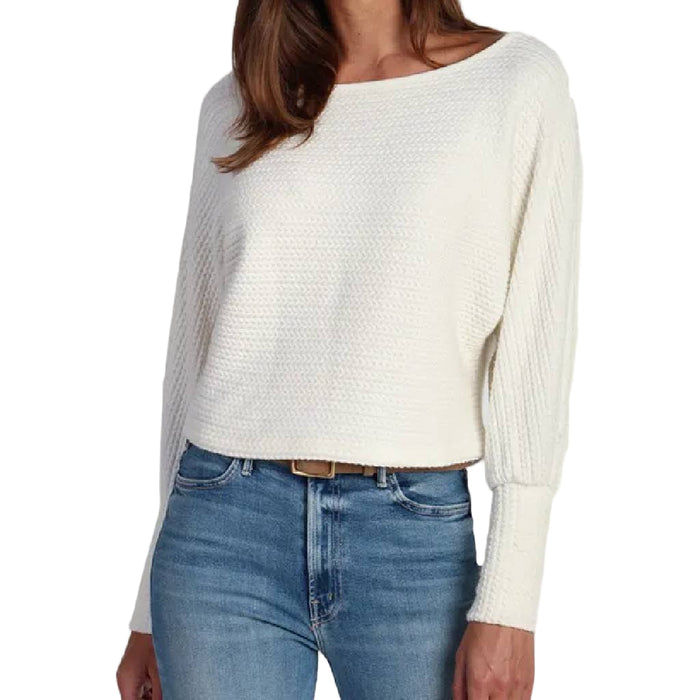 Dylan Andie Winter White Cable Knit Sweater