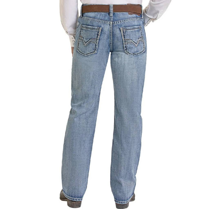 Rock & Roll Double Barrel Raised Denim Straight Jean