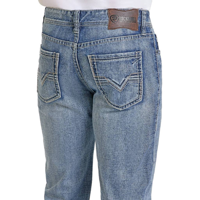 Rock & Roll Double Barrel Raised Denim Straight Jean