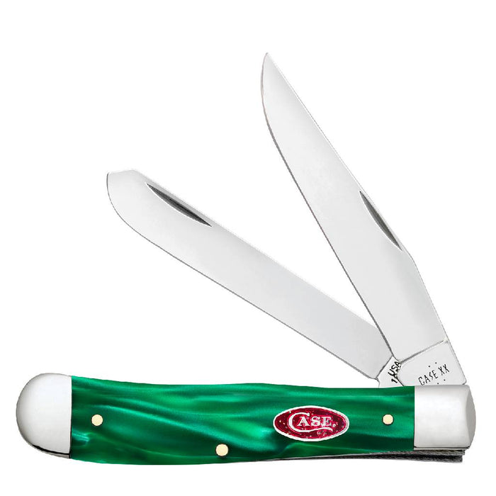 Case Trapper - Green Pearl Kirinite - Red Sparxx Oval Shield