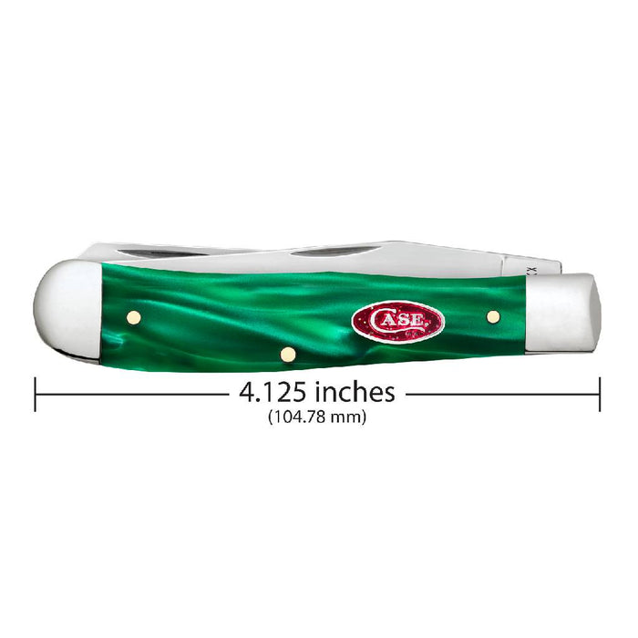 Case Trapper - Green Pearl Kirinite - Red Sparxx Oval Shield