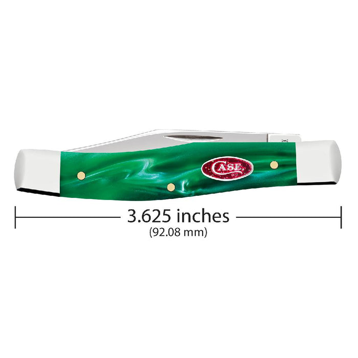 Case Texas Jack - Green Pearl Kirinite - Red Sparxx Oval Shield