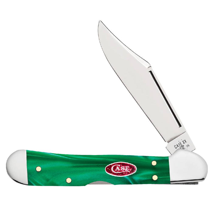 Case Mini Copperlock - Green Pearl Kirinite - Red Sparxx Oval Shield