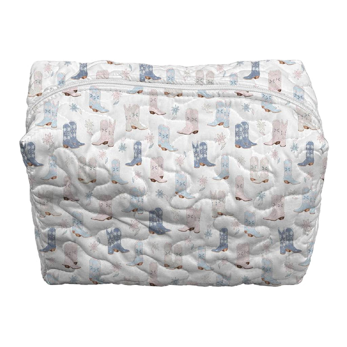 Daisy Boots Pastel Large Makeup Bag ACCESSORIES - Luggage & Travel - Cosmetic Bags Ida Mae Home