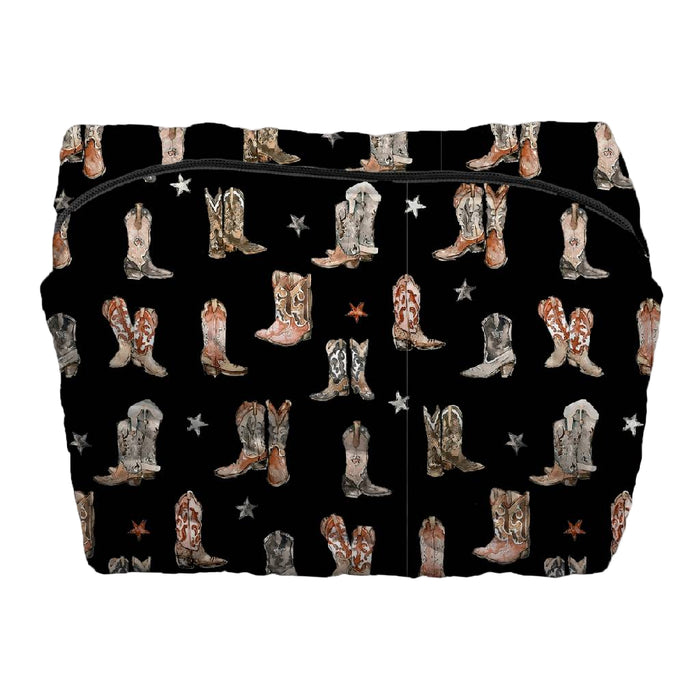 Thunderbird Boots Black Make Up Bag - Large