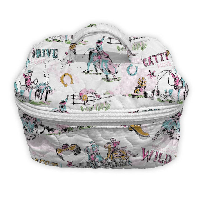 Cattle Drive Jewels Quilted Travel Case