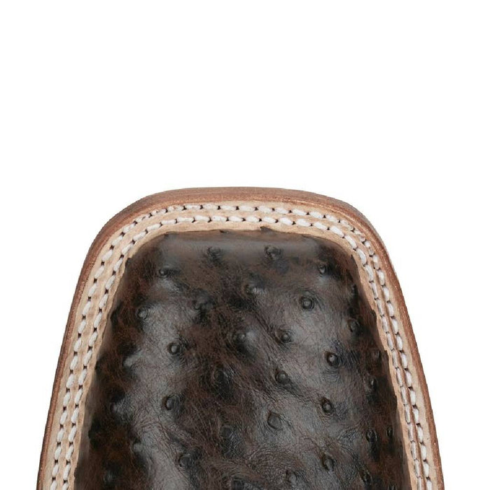 Tony Lama Men's Foster Sienna Full Quill Ostrich Western Boot
