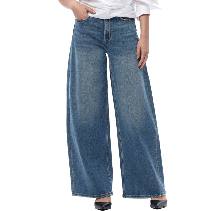 Bayeas Daisy High Rise Wide Leg Barrel Jean