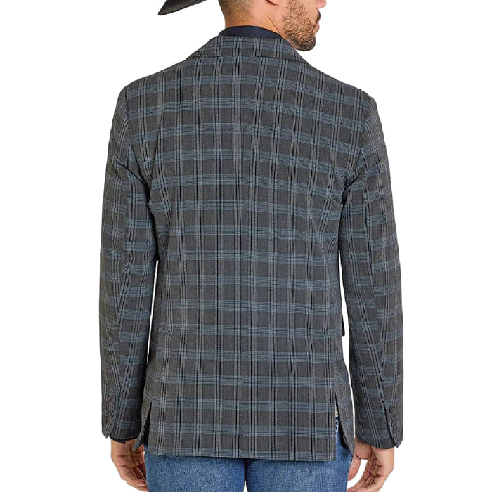 Rock & Roll Denim Men's Black Plaid Sport Coat