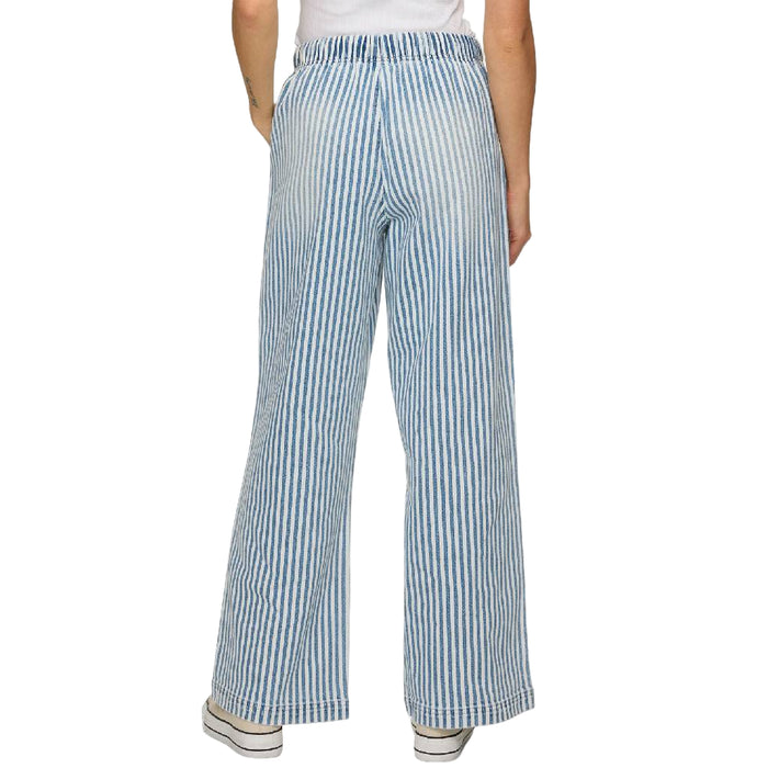 Flag & Anthem Women's Triana Wide Leg Blue Pull On Pant