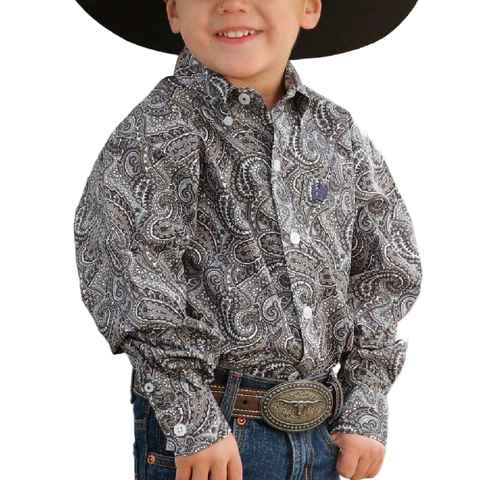 Cinch Baby Boy's Paisley Button Down Shirt