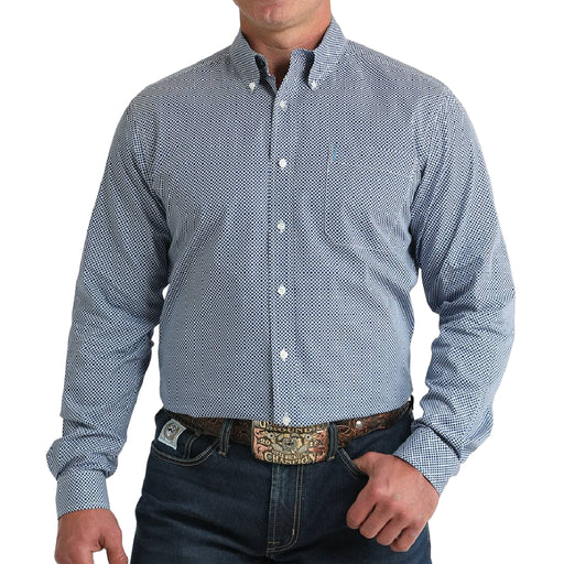 Cinch Men's Modern Fit Geo Print Button Down Shirt MEN - Clothing - Shirts - Long Sleeve Cinch