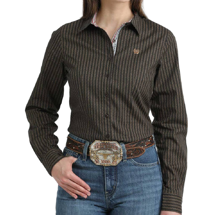 Cinch Women's Geo Stripe Button Down Shirt