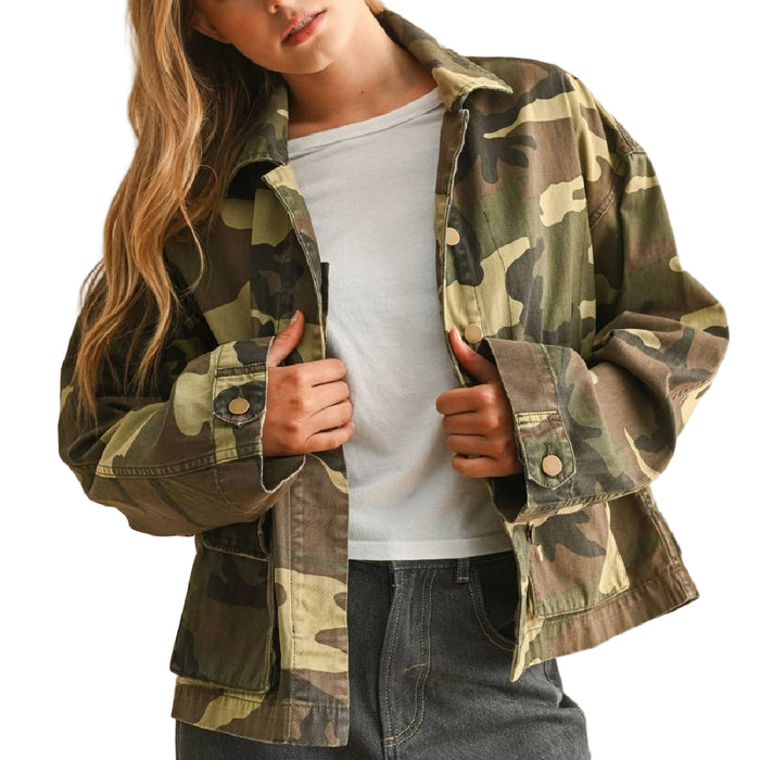 Camouflage Printed Jacket