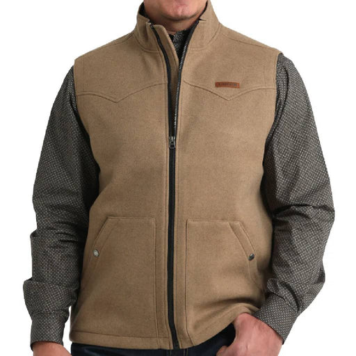Cinch Men's Brushed Knit Khaki Vest MEN - Clothing - Outerwear - Vests Cinch
