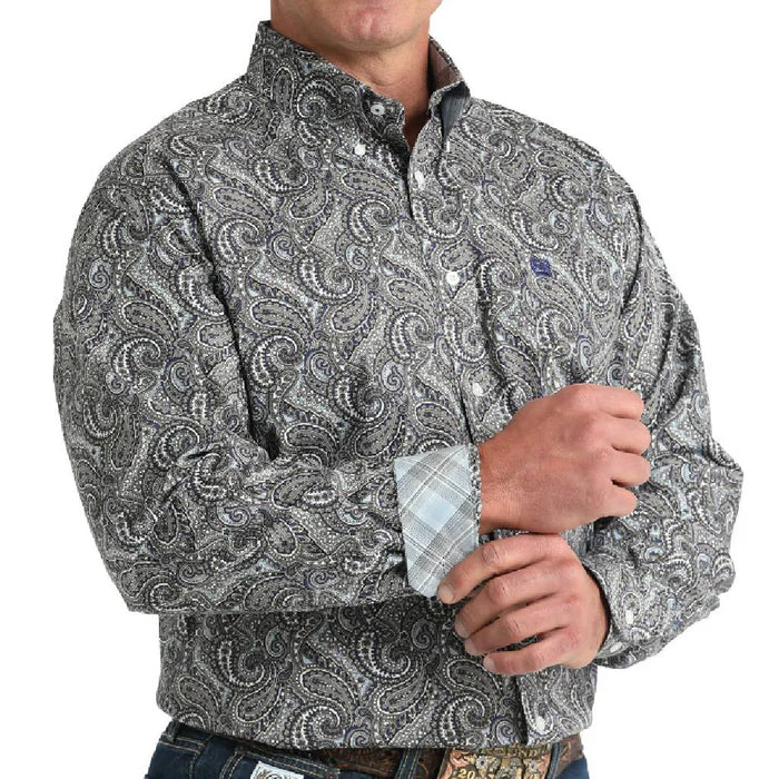 Cinch Men's Paisley Print Button Down Shirt