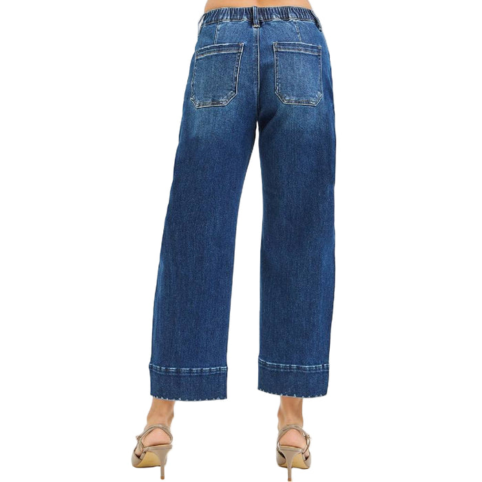 Risen Cropped Barrel Jeans