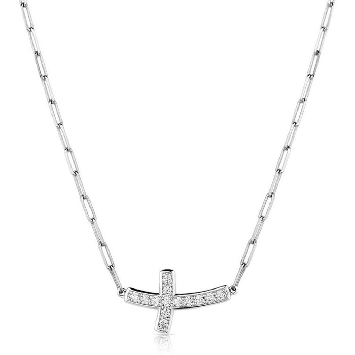 Montana Silversmiths Lean on Me Crystal Cross Necklace WOMEN - Accessories - Jewelry - Necklaces Montana Silversmiths