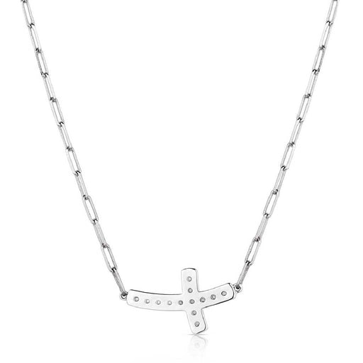 Montana Silversmiths Lean on Me Crystal Cross Necklace WOMEN - Accessories - Jewelry - Necklaces Montana Silversmiths