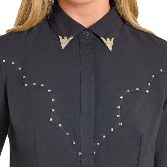 Panhandle Slim Women's Black Button Down Western Shirt WOMEN - Clothing - Tops - Long Sleeved Panhandle