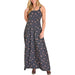 Rock & Roll Denim Women's Buckle Black Printed Maxi Dress WOMEN - Clothing - Dresses Panhandle